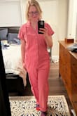 Love this in so many ways, but not keeping it as it's not the best fit (a little too big up top for me), not my best color, and not sure where I'd wear it. Really comfy and fun though! - Jen C.