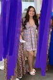 I got an XS even though I usually wear a small in shirts and dresses and it was still a little loose on me. The neckline is very low cut so I think if I got an XXS it wouldn't have felt so low. - Gianna M.