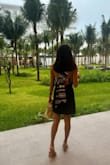 A great vacation dress! Fits true to size. The knot is a little hard to tie yourself - Neesha K.