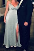 Absolutely stunning. I got so many compliments on this dress. I read reviews that said it fits right around the chest and that is true, but It's still a great buy. - Denita D.