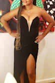 Wore this dress for a black tie event. Perfect fit and made me feel super sexy! Very comfortable & I bc didn't have to worry about pulling it up all night even though it was strapless. - Ebony A.