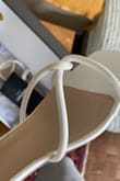 These heels feel fine and look like the pictures, straps are bit uncomfortable but main concern is that they came dirty. Messaged the company and heard nothing back.  They almost look worn. Super disappointed - Stephanie H.