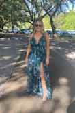 Loved this dress for a spring garden wedding. Ordered a Large (Dress size is 10-12) and fit perfectly. Straps are adjustable. It was a little long but otherwise perfect. Received many compliments all night long. - Kelly O.
