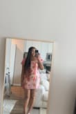 The dress's pattern is so pretty but it was really short on me as someone who's 5'9. - Nina C.