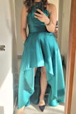 I was a little nervous to get this one and worried about the size since I was 5 months postpartum. But I loved and felt great wearing it. Perfect for a formal event! - Malia K.