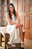 This dress is so beautiful and so flattering!! I ordered probably 7 dresses for my bridal shower from Lulus & this one was without a doubt the winner. It was comfortable and fit in all the right places. I'm 5'8" and 160-ish pounds. I usually wear a medium so that's what I bought and it was definitely the right fit. It's a shimmery satin material that is very sexy and elegant. I also love the palm leaf print and will be bringing this dress to wear for dinner on my honeymoon! Tried to add the best two photos I have from my bridal shower of the dress. Don't hesitate, buy this dress! - Grace W.