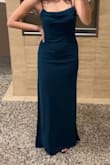 I love this dress so so so much! It fits perfectly, is comfortable and so elegant! The draping in the back and in the chest area is such a nice touch. Beautiful color as well. - Nicole M.