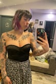 Unfortunately, this is beautiful but not for women with anything over a B I would say. If I got a size bigger it wouldn't fit my body right. And at a medium (which is usually wear for tops due to boobs) mine were popping out and would have been smashed in the entire time. Bummer because it's so cute. If you look at the side with my arm down it's pushed over and my entire breast is about to pop out. Lol - Casey B.
