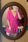 Looks exactly as pictured. I did have a little extra room in the bust area but nothing ever showed. - Savannah O.