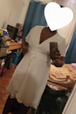 I originally ordered a medium - big mistake! I couldn't close it over my bust. For wrap dresses, this usually my size. I knew even if I ordered a large that it would still be too tight so I had to wait for the XL to become available again. I sent the M back and got the XL very quickly and it fits beautifully. It flows and the length is perfect! - Lauren N.