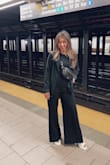LOVE THESE PANTS! They're so cute and fashionable. I did have to get them hemmed. I'm 5'2 and with 4 inch heels on they still were too long. Had like 3.5 inches cut off them. 

The top is weird. It's definitely made for someone with bigger breasts. I did read reviews about that so I wore it with a different top. - Ana H.