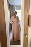 The dress is very beautiful. Sits great. - Vera A.