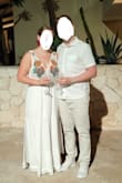 Really happy with the dress overall so I kept it but the eye hooks down the center of the chest pulled (and I'm not large-chested). I remedied this by ironing on a white patch I cut down to fit the king narrow space and it solved the problem. Wore it for my wedding welcome party. - Rachel S.