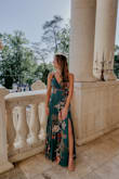 I'm so impressed with the quality of this dress! I can't tell you how many compliments I got on it when I wore it to a Spring wedding. The material is heavy enough for it to feel designer, but light enough to wear without getting hot. The slit is just high enough and the back is just low enough; so perfect! I love the details on the back and love the flattering sash. So looking forward to ordering another dress from Lulus for my next event. - Lauren G.