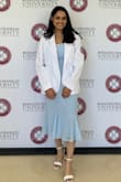 I wore this dress to my white coat ceremony, and it was perfect. It has a great balance of classy and cute. I was initially worried it would be too long as I'm on the shorter side but I loved the length. I will definitely be wearing this for other formal events! - Joanna J.
