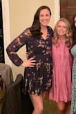 Wore this for a rehearsal dinner and it was gorgeous! Perfect length-not too short and the long sleeves were great for the chilly evening we had. - Emily F.