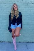 Loveeee these boots. I got so many compliments on them. However, they hurt my feet so bad, but beauty is pain!! Lol. Order them! - Melissa P.
