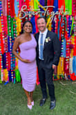 I looked near and far for a dress to wear to a wedding in mexico that was bump friendly and this was the one! I think I tried on 50 dresses and this was by far the most comfortable while also looking cute! It has a lot of give / stretch to it! Longer in length than I usually go for but got lots of compliments and love the one shoulder! - Deshanthi P.
