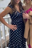 Wore to a wedding and was super comfortable. Was *just* able to wear with a regular bra strap line fell just below the open back. Fabric is lightweight (almost delicate) and would make a good dress for a summer or destination wedding. - Amanda M.