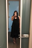 Love the dress!! Perfect wedding guest dress and for any special occasion!! Bought it in a Large, after reading other reviews saying that it ran small. Happy with the size I got.
Bust still had a bit of a 1 inch stretch, but it's not too obvious on me; unless I really try to pull on it. Otherwise, it just sits fine against skin. - LINA L.
