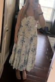 So happy with this dress! It is nice, heavy fabric and not see-through at all which I usually have issues with for white dresses. The straps are all adjustable for comfort. Can't wait to wear it to my bridal shower and many other times! - Linnea R.