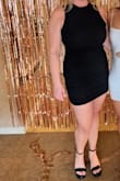 Bought this for a bachelorette! Loved how short it was but not so short my butt was showing. The material was forgiving and breathable for Vegas heat. Thought that it was pretty true to size but maybe size up if you want it longer. - Amanda P.