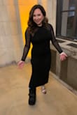 Perfect dress for a wedding! I got sooo many compliments. Very comfortable and felt sexy. Such a classy dress and made it more formal with crystal earrings and heels. Even worked with the waking boot I had to wear due to a foot fracture lol - Tara M.