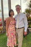 Dress was perfect & perfect fit, perfect fabric, perfect style. Family was required to wear pastel to a destination wedding so the dress met the mark. Pastel and stylish. Would highly recommend!! - Laura M.