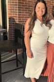 I loved this!! It is definitely a heavy dress but it was perfect for an April Bridal Shower - Savannah M.