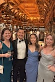 I'm a petite gal so I was worried about the length being a bit long, but the dress actually still looked great hitting right at my ankles in the back! The ruching at the waist is so flattering and the dress is so comfortable. It was the perfect wedding guest dress! - Teresa P.