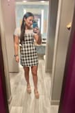 This dress is so cute but I prefer to wear something underneath it otherwise it does look like an apron in my opinion. - Ashley S.