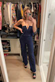 The bottom of the pants are not dressy and not flattering. The top gives so much potential :(((( I feel like it's great for brunch but not for a wedding - Julia T.