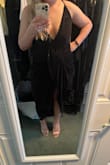 The picture doesn't do the dress justice. It fits on your curves perfectly. It's beautiful and I got lots of compliments! True to size - Lindsay