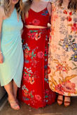 Bought this dress for an awards ceremony and it was a hit for sure. Love that both the top and bottom are adjustable, but if you are under 57 the bottom will need to be hemmed. I had to wear 4in platforms just to not trip and even then I had to lift the bottom to walk. Other than that, really do love the dress. - Rachel C.