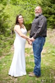 This dress was simple yet elegant- perfect for our outdoor elopement at the lake. I did have the length of the dress altered, but I'm 5'1" & have to have the length of almost everything altered. It fit perfectly everywhere else & the material is stretchy enough it never felt too tight or restrictive. There is an under layer that acts as a slip that isn't sewn to the dress below the bust- it kept twisting as we hiked around the lake for pictures- it would leave obvious wrinkles if you didn't lift the top layer & get the twisted slip straight, but that's nothing major, just took up a little extra time. I loved this dress & got so many compliments! - Chelsea B.