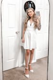 I love how it looks in the model pictures but it was way too big for me, and I got an XS. the straps  aren't adjustable, which made it impossible to try to make work. Don't recommend for petite girls! - Oxzonna L.