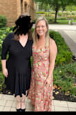 Love this dress. I have a bustier top so the button clasp had a hard time staying shut. Since I was attending a family wedding, I had the clasp sewn together. So if you are bustier, the medium might be a little small on the chest. But getting it sewn together worked great for me. - Holly M.