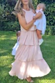 Loved the dress and the look..it was exactly what I was looking for. I used it for my baby girl baptism... however it is a little on the heavier side because of all the layers..and it gets very warm.
It also fits a little large on the bust / arm holes.
Overall very satisfied! - Daniela R.
