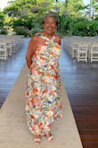 I thought the dress was too young looking for a woman 75 but I love the dress so much. I wore it to my daughters' wedding in Mexico, the temperature was 90+ the material of the dress was cool and comfortable during the hot and humid reception the color was beautiful just like the picture the stitching was great. - Lydia H.