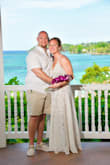 This dress was absolutely perfect for our beach wedding! Very comfortable and lightweight. I absolutely loved the bodysuit under the layer of lace! I had a couple of minor alterations done to make it more me- sewing down the "frilly" pieces of the fabric around the top part of the dress and l had the opening for the leg slit sewn down just a little bit more. Overall absolutely love this dress! - Kristan S.