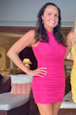 This dress fit great, very flattering and great color! - Stacy P.