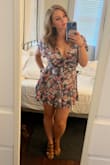 Very cute romper. Love the colors and pattern. Wore it on vacation and it was perfect. My only complaint was that I couldn't wear a bra, which I didn't realize when I bought it. - April N.