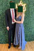 I love how this looked out of the bag! Upon trying to wear it to the wedding I was going to though I quickly realized 2 things. 1) the thin straps HURT after hours of standing/walking/gesturing/trying to eat/dancing to the point of leaving red welts on my collarbone for 2 days. 2) I needed to safety pin the front so I could make the back the right tightness to make it look fitted. I maybe could have sized down but I think it would be too tight on the legs.
Overall the length was perfect for heels and my height and I got compliments on the color. Just need to add some thickness on to the straps. - Allison B.