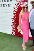 I wore it to the KY Derby & felt amazing in it. Tons of compliments from strangers. You can pin it closed or not. I have a large body frame- broad shoulders and had no worries about anything falling out. Get it! - Rachel B.