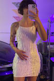 Fits amazing! The lace-up back helps snatch your waist. The dress is long enough to cover your butt (for my other tall girls worried about that) and it doesn't ride up. Super cute and flattering! - Kailea R.