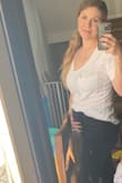 Love these shirts! Was able to wear throughout two of my pregnancies and still can wear today! In this photo I am 16 weeks pregnant. They are just as pictured and described. - Jacque L.