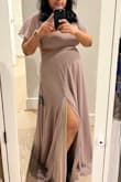 Lovely color and fit. I am planning to wear it to a party and I'm 26 weeks pregnant and feels great. - Poornima J.