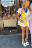 loved these shoes easy to walk in and aren't too painful. wore for 3 hours at graduation - Quinn W.