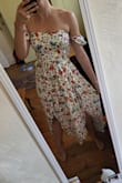 This was so cute! I used it for my engagement pics and can't wait to see them! It fit me well but the bust may have been a little tight as the buttons on the front kept trying to come undone when I tried it on.  No problem when I actually wore it though! - Allison Z.
