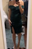 Loved this dress! I wore it to a friend's wedding. Great color, it fit perfectly and was super comfortable. I received compliments on it all night. The only "negative" about it is the sleeves could be a little restricting at times since they're on the arms but it was barely a negative for me - just figured I'd mention it since maybe that could bother someone else. All in all - I'd give it a 10/10. - Larisa P.